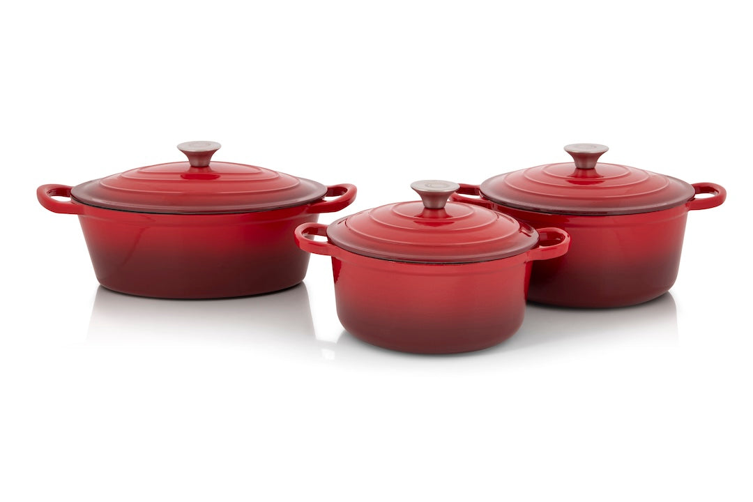 6pc Cast Iron Pot Set
