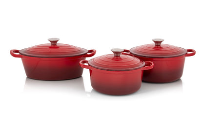 6pc Cast Iron Pot Set
